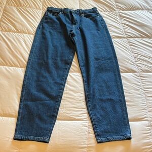 LOFT High Rise Barrel Jeans Sz 29/8T NWT